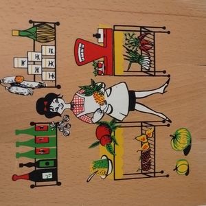Yugoslavian Decorative cutting board / mini charcuterie